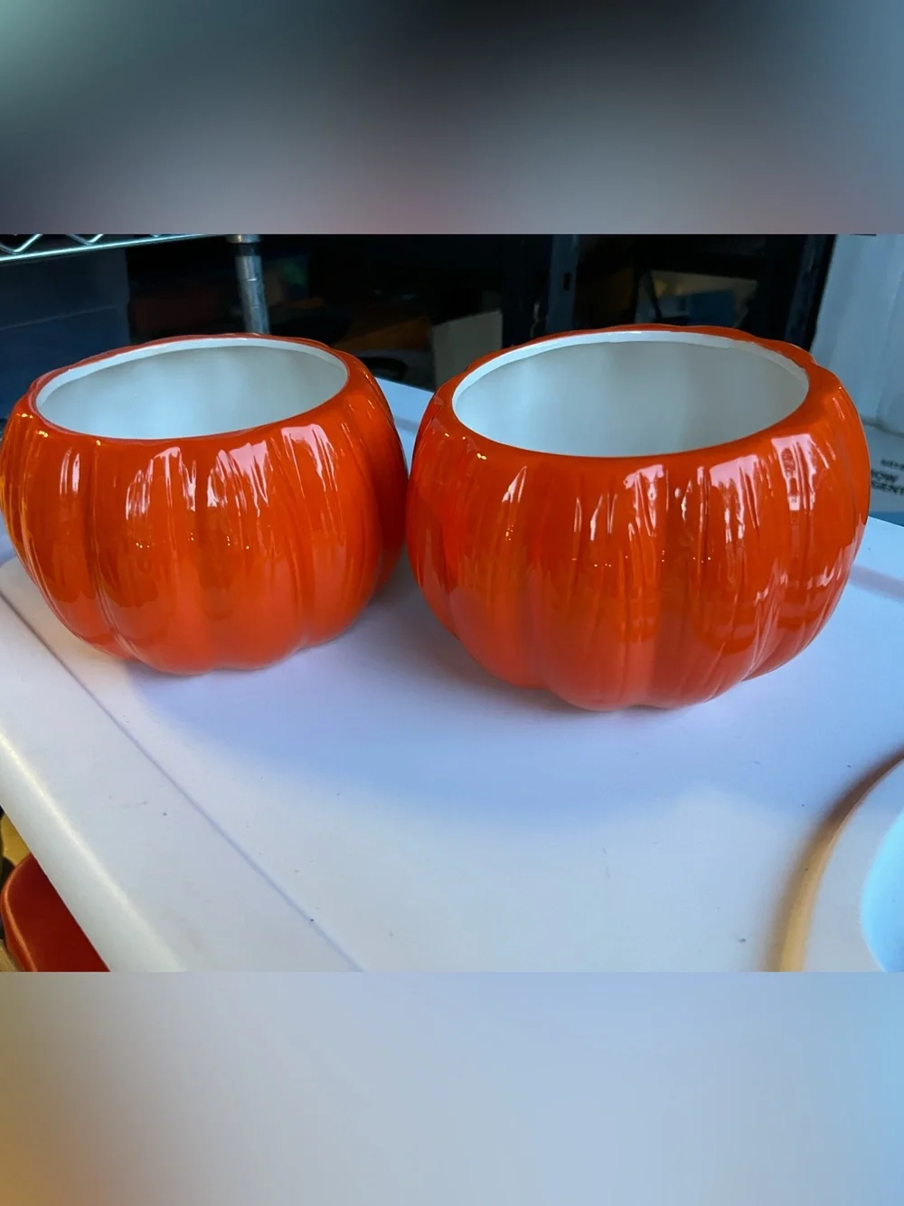 Orange Ceramic Pumpkin Bowl - Home Accents